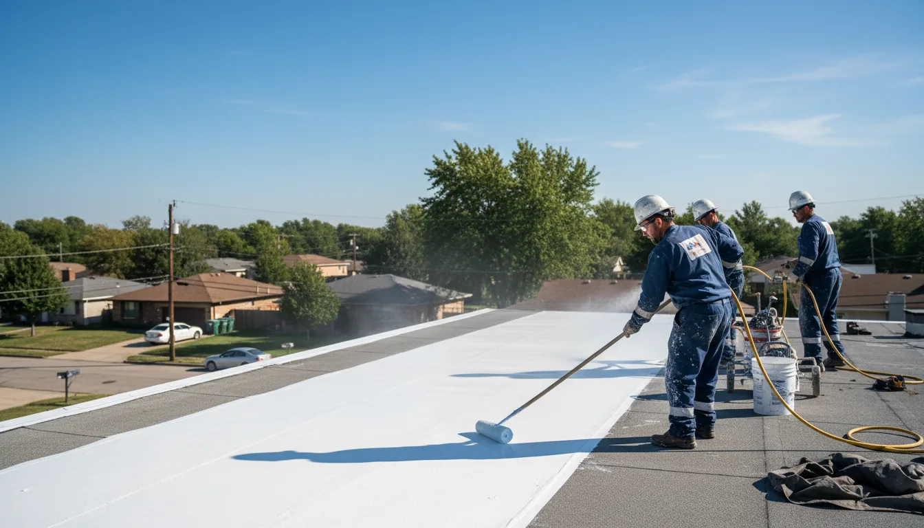 Commercial roof coating in Nazareth, TX near me